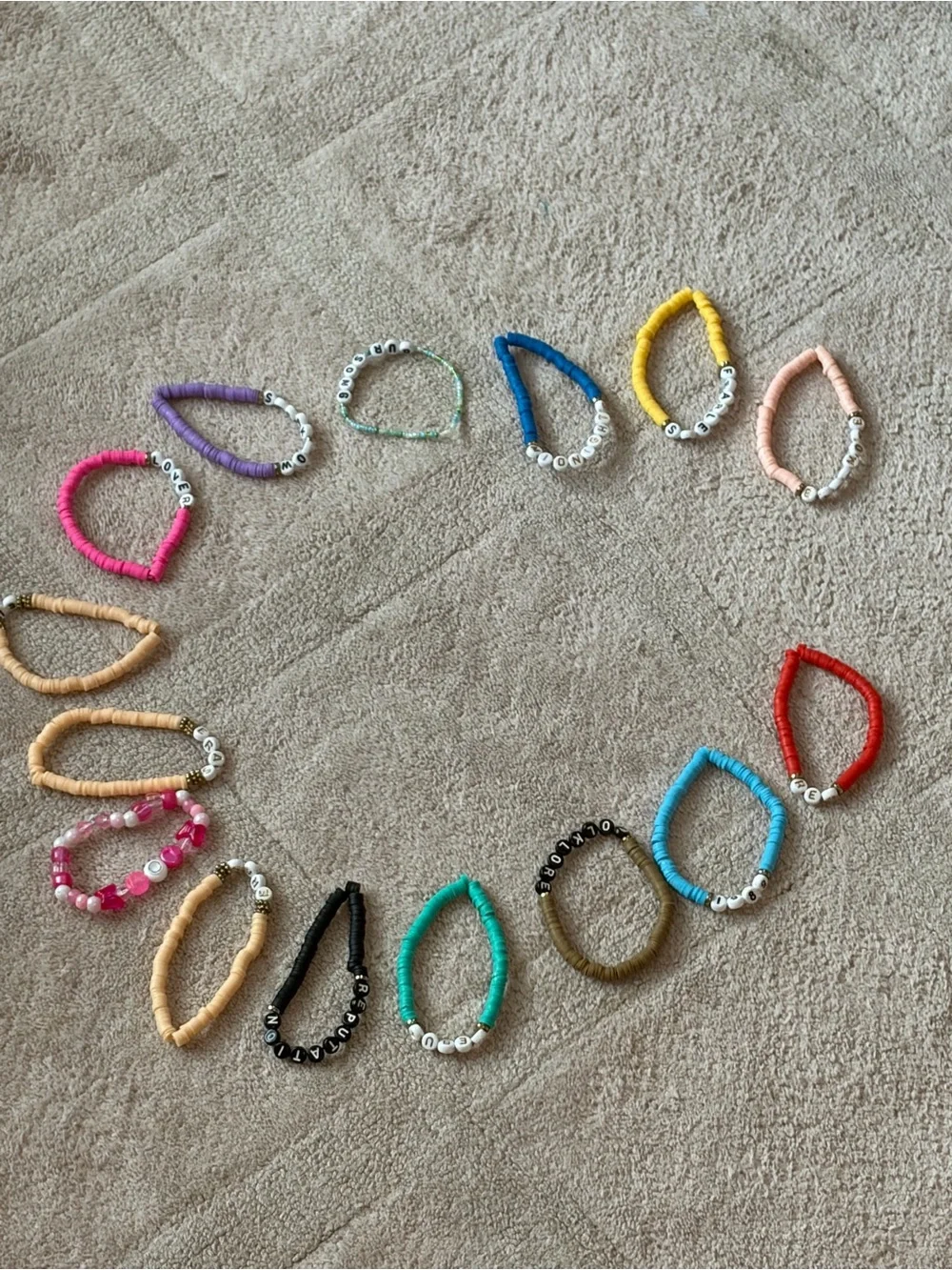 Assorted Multicolor Beaded Bracelet Pack